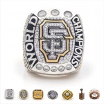 San Francisco Giants World Series Rings and Pendants Collection (6 rings and 2 pendants)